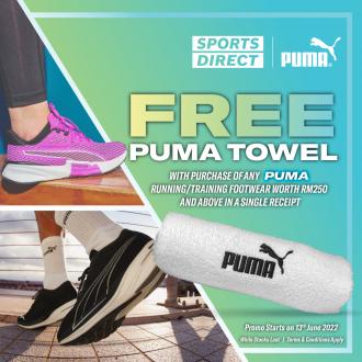 Sports Direct FREE PUMA Towel (13 June 2022 onwards)