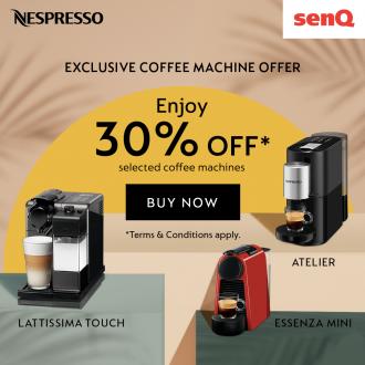 SenQ Nespresso Coffee Machine 30% OFF Promotion (23 May 2022 - 23 June 2022)