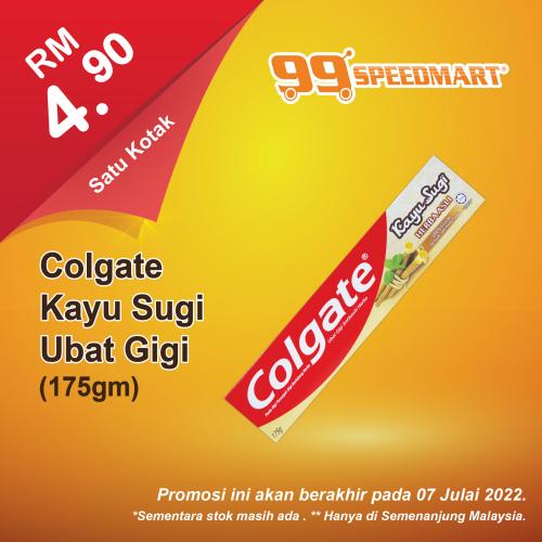 99 Speedmart Colgate Promotion (valid until 7 July 2022)