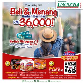 Econsave Mi Sedaap Buy & Win Promotion (15 June 2022 - 31 July 2022)