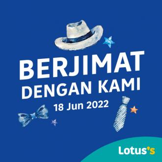Tesco / Lotus's Berjimat Dengan Kami Promotion published on 18 June 2022