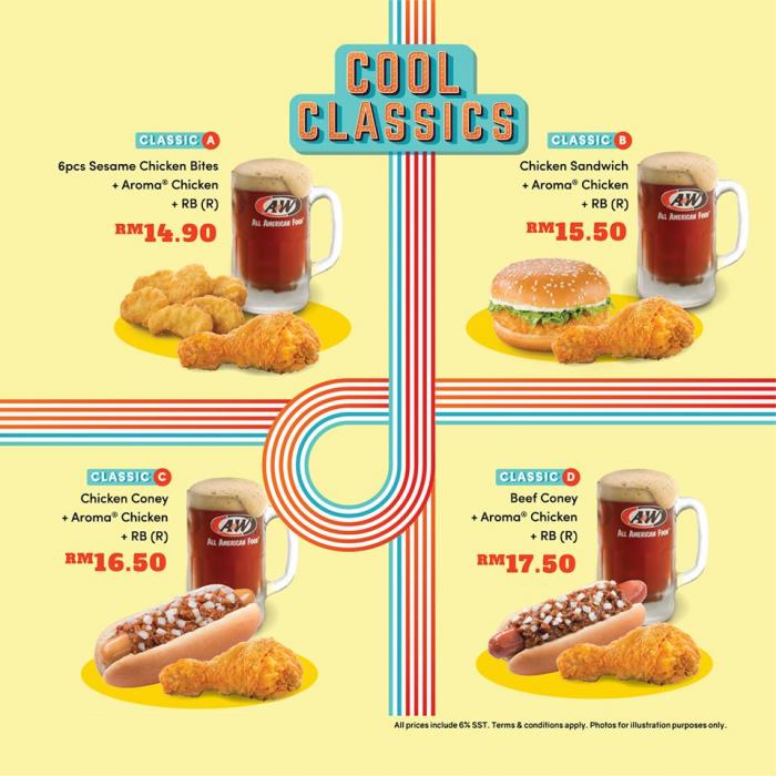 A&W Cool Classics Combo from RM14.90