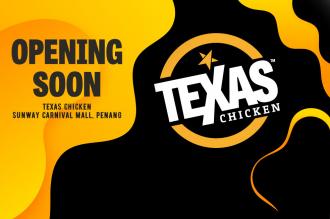Texas Chicken Sunway Carnival Mall Opening Promotion (22 June 2022 - 25 June 2022)
