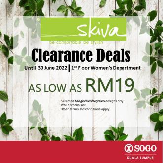 SOGO Skiva Clearance Deals Promotion (valid until 30 June 2022)