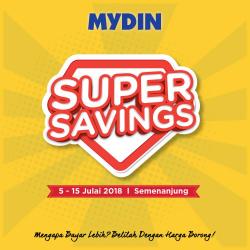 MYDIN Super Savings Promotion at Peninsular Malaysia (5 July 2018 - 15 July 2018)
