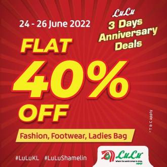 LuLu Fashion, Footwear & Ladies Bag Sale 40% OFF (24 June 2022 - 26 June 2022)