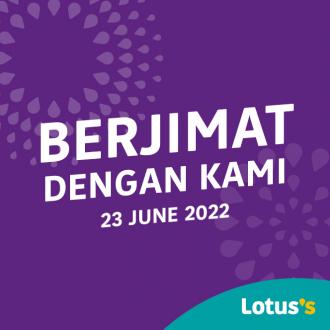 Tesco / Lotus's Berjimat Dengan Kami Promotion published on 23 June 2022