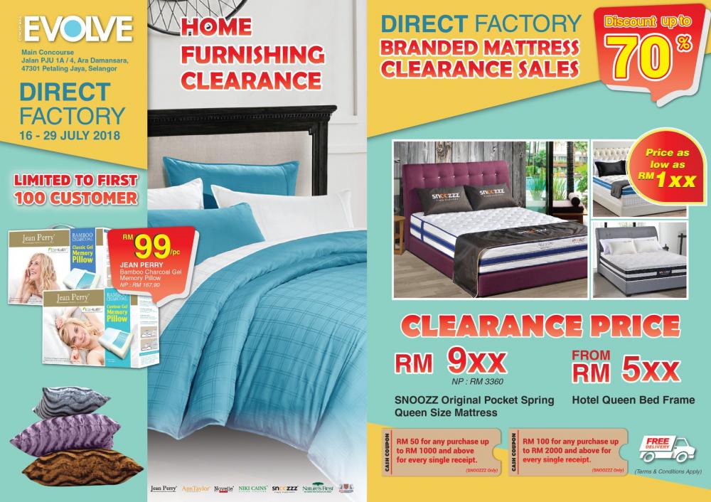 Jean Perry, AnnTaylor, Novelle, NIKI CAINS Home Furnishing Clearance at Evolve Concept Mall (16 July 2018 - 29 July 2018)