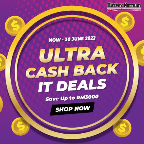 Harvey Norman Ultra Cashback IT Deals Promotion (valid until 30 June 2022)