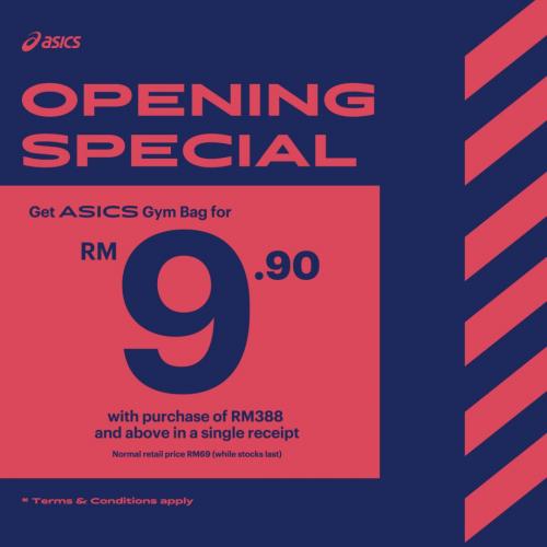 Asics Sunway Carnival Mall Opening Promotion
