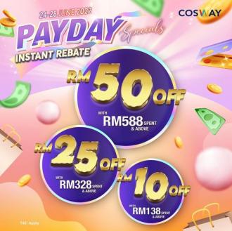 Cosway PayDay Instant Rebate Promotion (24 Jun 2022 - 28 Jun 2022)