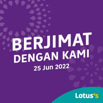 Tesco / Lotus's Berjimat Dengan Kami Promotion published on 25 June 2022
