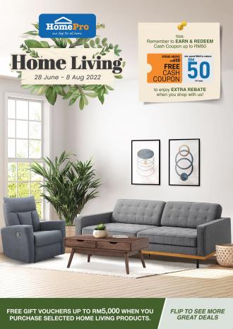 HomePro Home Living Promotion Catalogue (28 June 2022 - 8 August 2022)