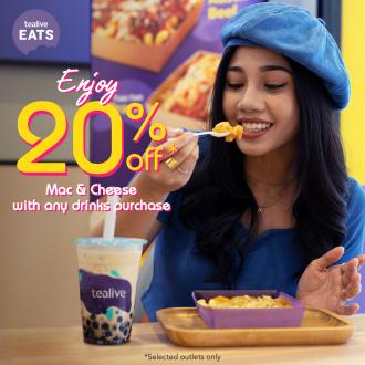 Tealive Mac & Cheese 20% OFF Promotion