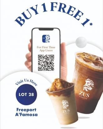 ZUS Coffee Freeport A' Famosa Opening Promotion (30 June 2022)