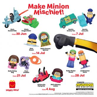 McDonald's Happy Meal FREE Minions Toys Promotion (30 June 2022 - 10 August 2022)
