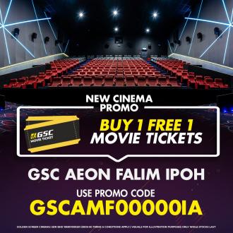 GSC AEON Falim Ipoh Opening Promotion Buy 1 FREE 1 Ticket