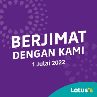 Tesco / Lotus's Berjimat Dengan Kami Promotion published on 1 July 2022