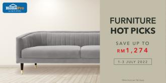 HomePro Furniture Hot Picks Promotion (1 July 2022 - 3 July 2022)