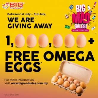 Big Pharmacy FREE Omega Eggs Promotion (1 July 2022 - 3 July 2022)