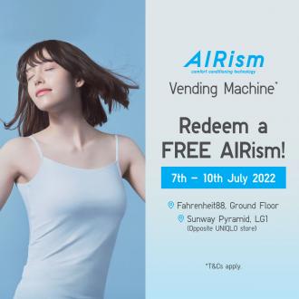 Uniqlo AIRism Vending Machine FREE AIRism Promotion (7 July 2022 - 10 July 2022)