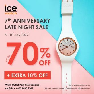 Ice Watch 7th Anniversary Late Night Sale Up To 70% OFF at Mitsui Outlet Park (8 Jul 2022 - 10 Jul 2022)