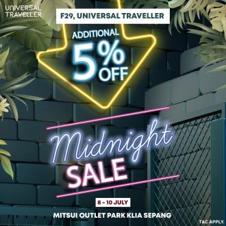 Universal Traveller Midnight Sale at Mitsui Outlet Park (8 July 2022 - 10 July 2022)