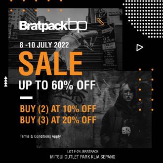 Bratpack Late Night Sale at Mitsui Outlet Park (8 Jul 2022 - 10 Jul 2022)