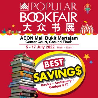 POPULAR Book Fair Sale at AEON Bukit Mertajam (5 July 2022 - 17 July 2022)