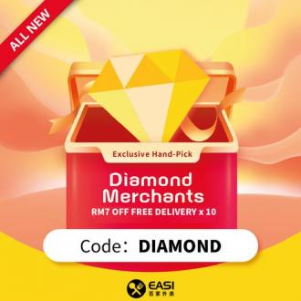 EASI Diamond Merchants RM7 OFF FREE Delivery Promotion (valid until 30 September 2022)