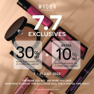 WYCON Cosmetics MyTOWN 7.7 Promotion (7 July 2022 - 11 July 2022)