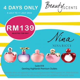 Beauty Scents Special Sale at Genting Highlands Premium Outlets (8 July 2022 - 11 July 2022)