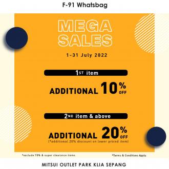 Whatsbag MId Year Mega Sale at Mitsui Outlet Park (1 July 2022 - 31 July 2022)