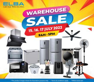 ELBA Warehouse Sale (15 July 2022 - 17 July 2022)