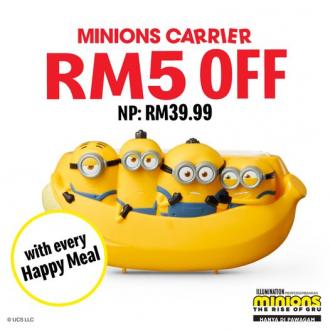 McDonald's Minions Carrier RM5 OFF Promotion