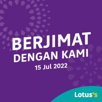 Tesco / Lotus's Berjimat Dengan Kami Promotion published on 15 July 2022