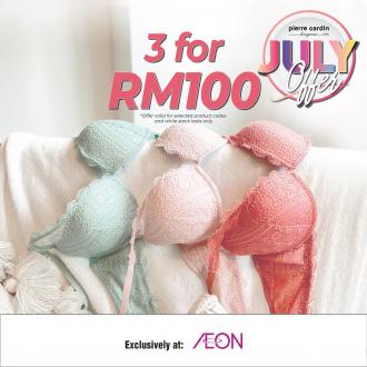 Pierre Cardin Lingerie AEON Mall Bukit Mertajam 3 For RM100 Promotion (1 July 2022 - 31 July 2022)