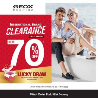 Geox International Brand Clearance Sale Up To 70% OFF at Mitsui Outlet Park (19 July 2022 - 31 July 2022)