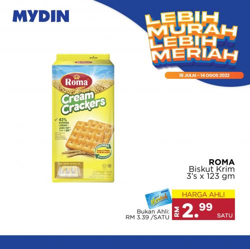 MYDIN Lebih Murah Lebih Meriah Promotion (18 July 2022 - 14 August 2022)