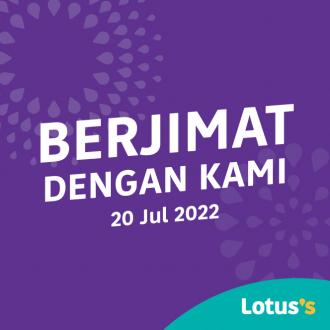 Tesco / Lotus's Berjimat Dengan Kami Promotion published on 20 July 2022