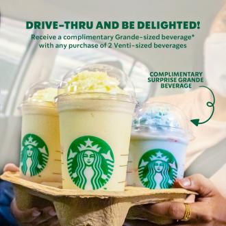 Starbucks Drive-Thru Day FREE Grande Beverage Promotion (22 July 2022 - 24 July 2022)