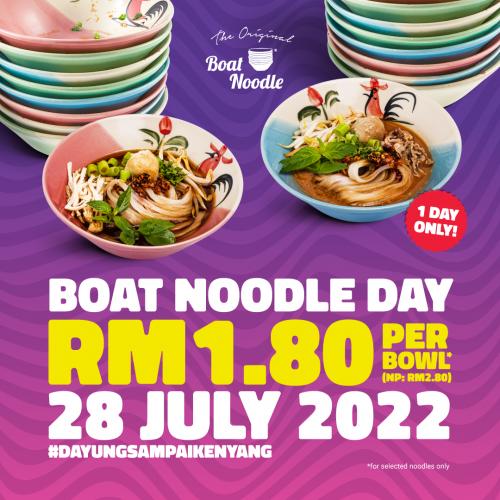 Boat Noodle Day Promotion RM1.80 Per Bowl (28 July 2022)