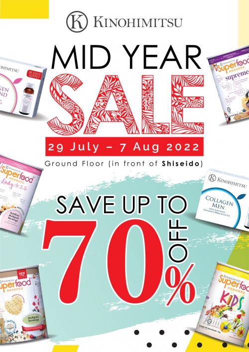 Kinohimitsu Mid Year Sale Up To 70% OFF (29 July 2022 - 7 August 2022)