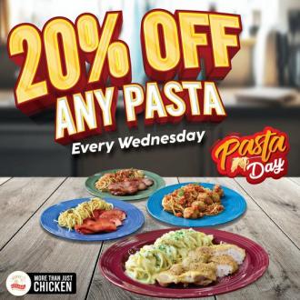 Kedai Ayamas Pasta Fiesta 20% OFF Promotion on every Wednesday