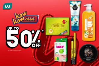 Watsons Kaw Kaw Deals Sale Up To 50% OFF (28 July 2022 - 1 August 2022)