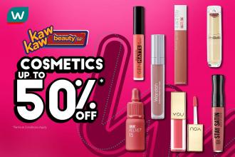 Watsons Cosmetics Sale Up To 50% OFF (28 July 2022 - 1 August 2022)