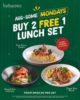 Italiannies Buy 2 FREE 1 Lunch Set Promotion