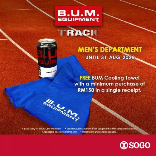 SOGO B.U.M Equipment FREE Cooling Towel (valid until 31 August 2022)
