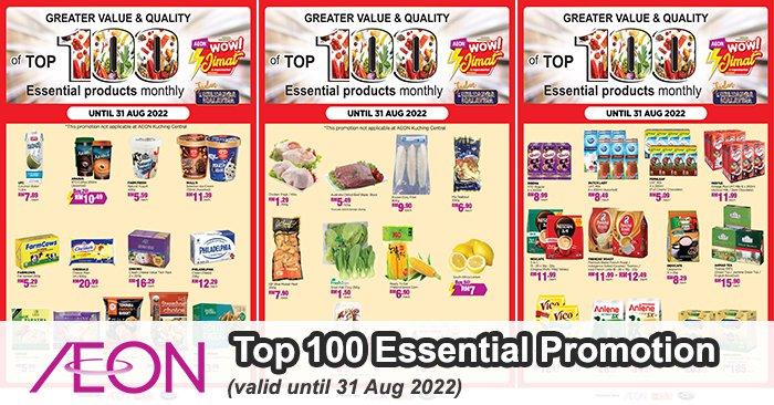 AEON Top 100 Essential Products Promotion (valid until 31 Aug 2022)