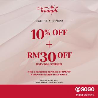SOGO Triumph Sale (valid until 14 August 2022)